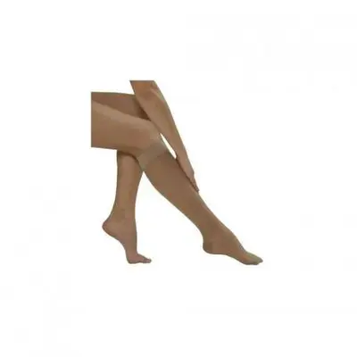 Short short sock in medialast with beige toe XL