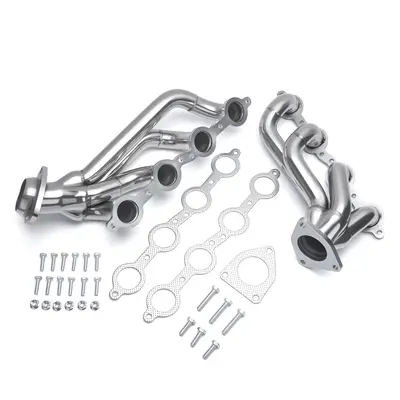 Exhaust Manifold Headers For 2002-2016 Chevy Silverado 1500 2500HD 4.8L 5.3L 6.0L