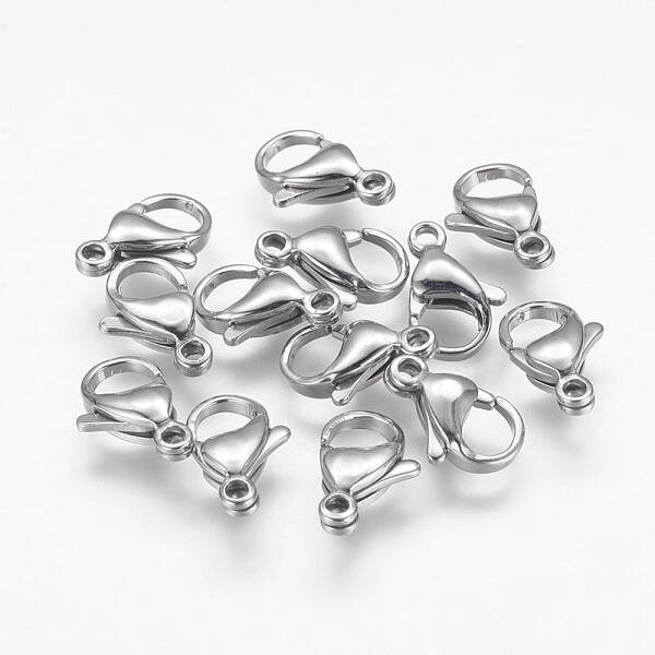 Tarnish Resistant 304 Stainless Steel Lobster Claw Clasps