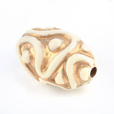 Oval Plating Acrylic Beads