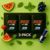 PEK PRO 2.0 Upgraded Natural Nasal Inhaler Stick 3 Pack (Recommended) - Oral Freshener for Stuffy Nose & Bad Breath, Cool Min...