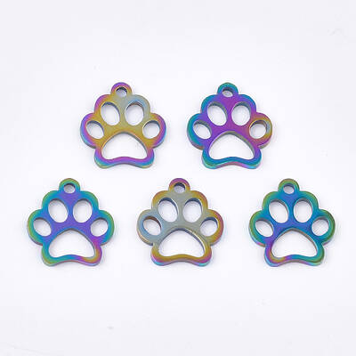 Ion Plating(IP) 201 Stainless Steel Pet Charms