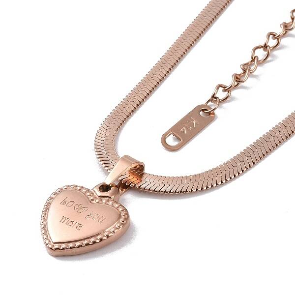Ion Plating(IP) 304 Stainless Steel Snake Chain Necklaces