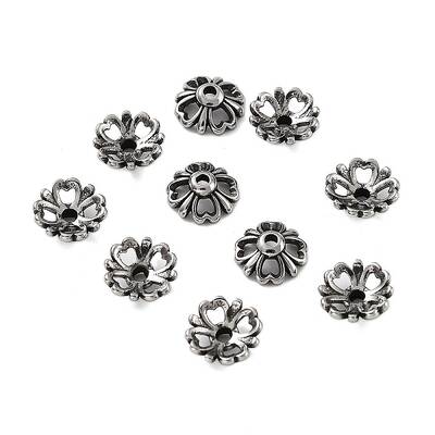 Tibetan Style 316 Stainless Steel Bead Caps