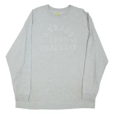 CARHARTT Mens T-Shirt Grey Long Sleeve XL