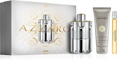 Azzaro Wanted Gift Set EDP 100 ml, Miniature EDP 10 ml and Shower Gel 75 ml - 100 ml