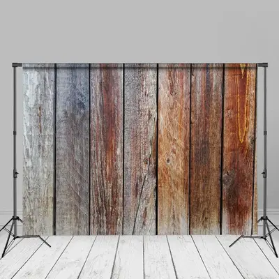 Pastoral Brown Vertical Wood Photo Studio Backdrop - Aperturee