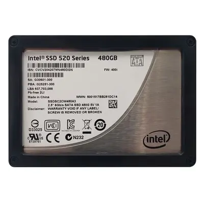 Intel SSDSC2CW480A3 | 520 480GB Multi-Level Cell SATA 6Gb/s 2.5-Inch Solid State Drive