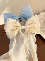 Cute Large Bow Decor Hair Clip (2pcs), Fashionable Hair Accessories for Women & Girls, Minimalist Headwear Suitable for Thick...