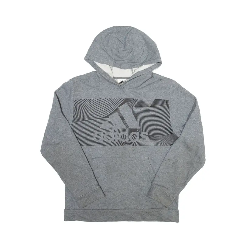 ADIDAS 2021 Hoodie Grey Pullover Boys XL