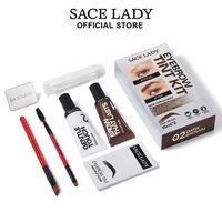 SACE LADY Eyebrow Tint Kit,Long-lasting Waterproof Sweat-proof Eyebrow Dye Paste Set,Hair Color Kit Makeup Cosmetics