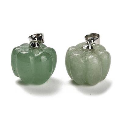 Natural Green Aventurine Pumpkin Charms