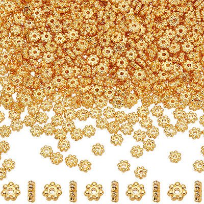 1000Pcs Alloy Daisy Spacer Beads