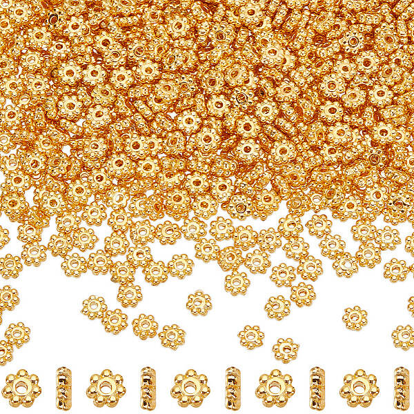 1000Pcs Alloy Daisy Spacer Beads