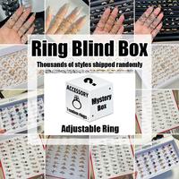 Mystery Box of Ring - Fashion Jewelry Mystery Box -perfect ring Thousands of Styles of Adjustable Zircon and diamond Rings  S...