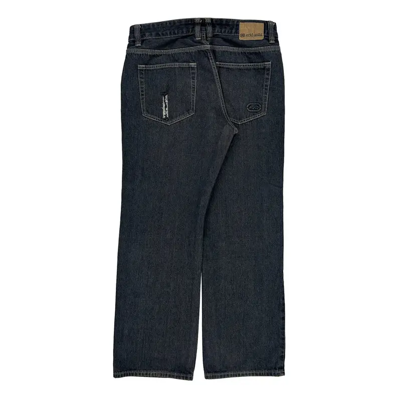 Ecko Unltd Baggy Jeans - 34W 29L Dark Wash Cotton Blend
