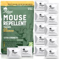 Reliant Pet Mouse Repellent Pouches - Rodent Repellent Made in USA (12 Pouches) - Keep Rodents Out of Cars - Mouse Deterrents...