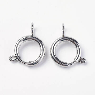 Tarnish Resistant 304 Stainless Steel Smooth Surface Spring Ring Clasps
