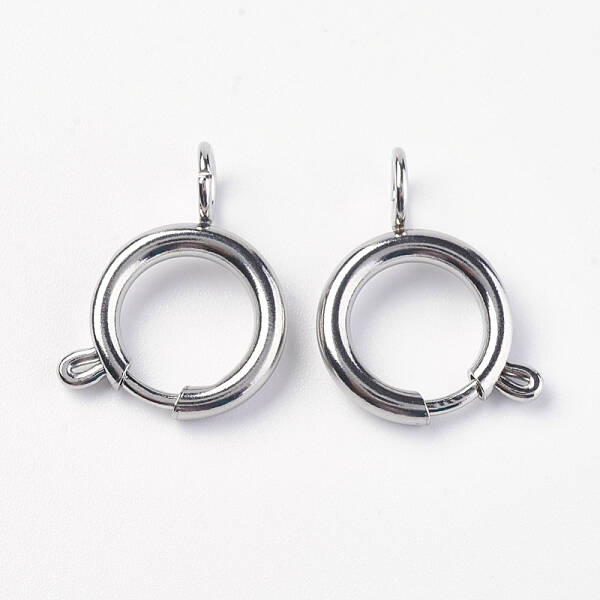 Tarnish Resistant 304 Stainless Steel Smooth Surface Spring Ring Clasps