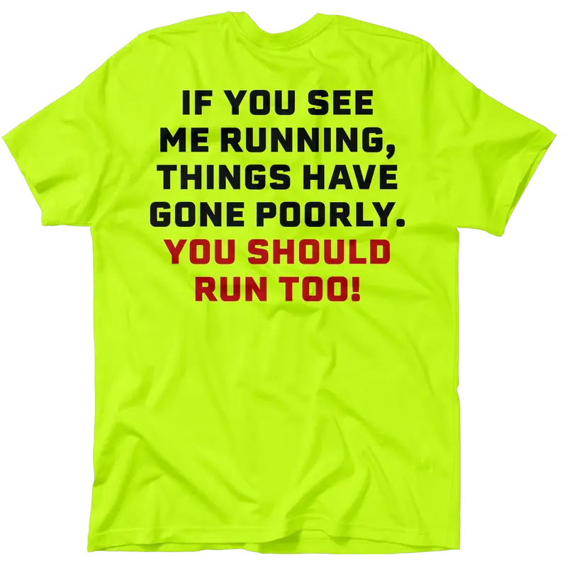 Run - Safety Yellow T-Shirt