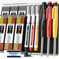 STAGEEK Carpenter Pencils Set with Case, 3PCS Mechanical Carpenter Pencils with 39 Refills, Heavy Duty Construction Pencil wi...