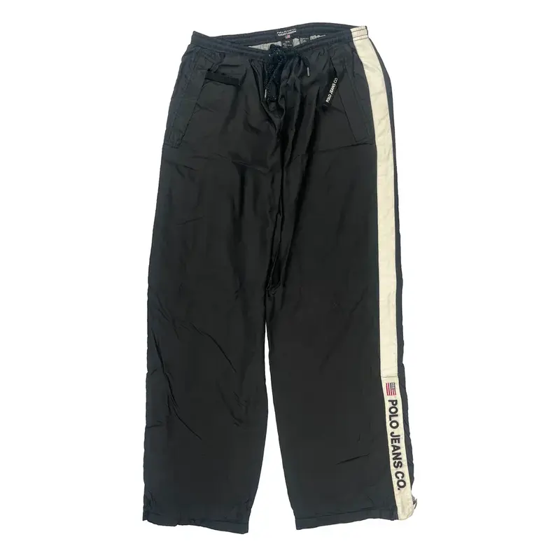 Polo Jeans Co. Ralph Lauren Tracksuit - Medium Black Nylon