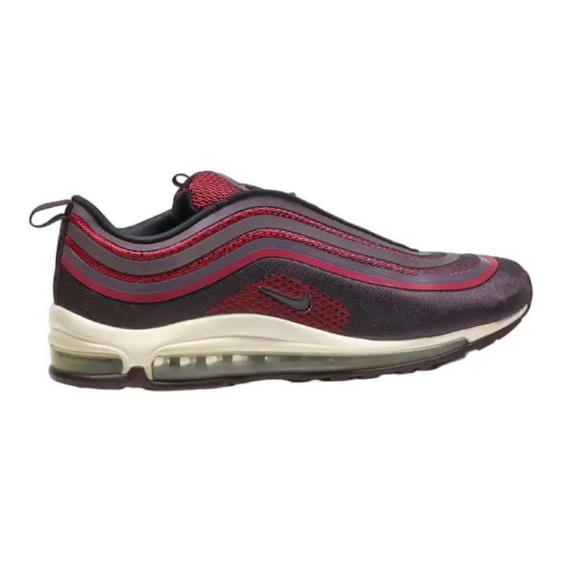 NIKE Air Max 97 2017 Sneaker Trainers Maroon Synthetic Mens UK 9