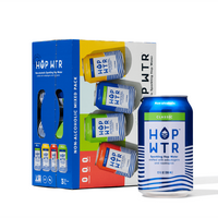 HOPWTR Mixed Pack Including Classic, Blood Orange, Mango, and Lime Flavors | Infused with Ashwagandha and L-theanine |  Bev...