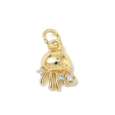 Brass Micro Pave Cubic Zirconia Charms