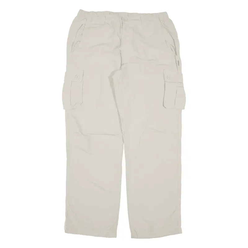 SWITCHER Cargo Womens Trousers Beige Loose Straight W32 L30