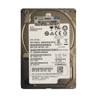 867190-001 HP 2TB 12Gb/s SAS 7200 2.5-Inch Hard Drive