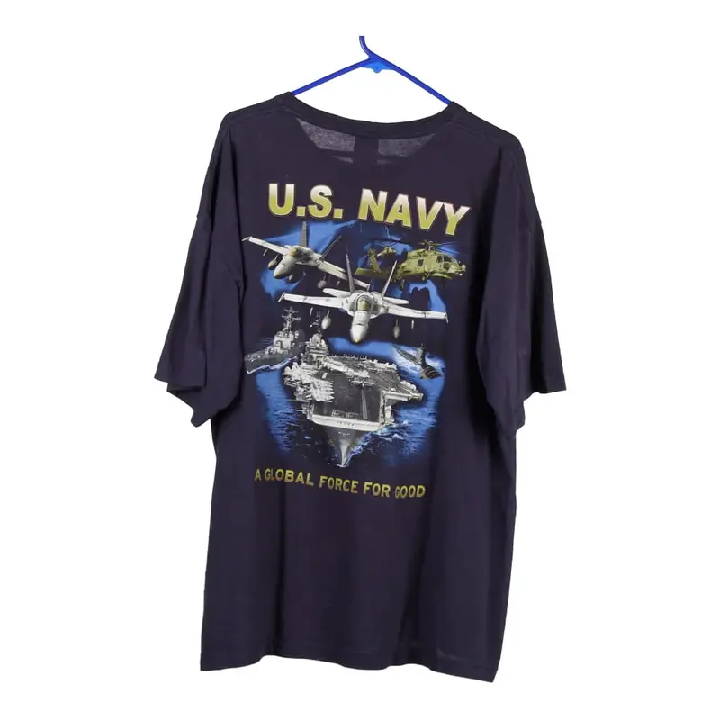 U.S. Navy Bayside T-Shirt - XL Navy Cotton