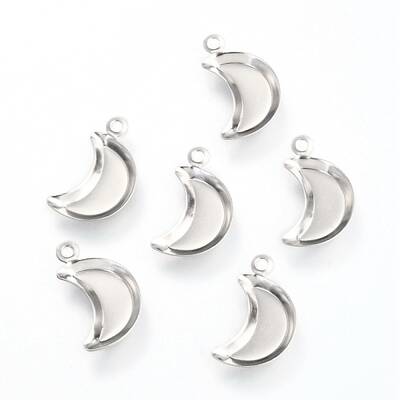 Non-Tarnish 201 Stainless Steel Pendant Cabochon Settings