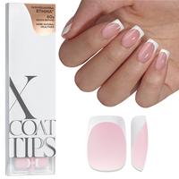 BTArtboxnails XCOATTIPS Press on Nails - 150pcs Pink Short Square or Almond or Coffin French Tips, Pink Soft Gel False Nail, ...