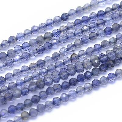 Natural Iolite Beads Strands