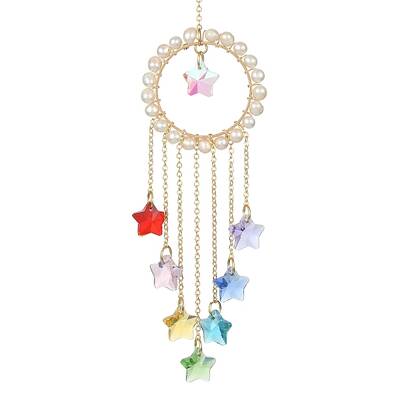 Wire Wrapped Natural Pearl Pendant Decorations