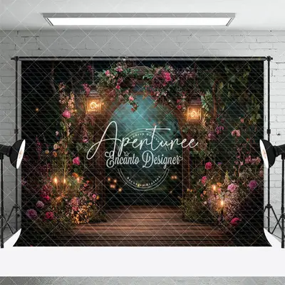 Aperturee Lighted Romantic Floral Arch Plant Wedding Backdrop, 3X2FT(1MX0.6M), 14 USD, wedding backdrops, ENHD2J18-M