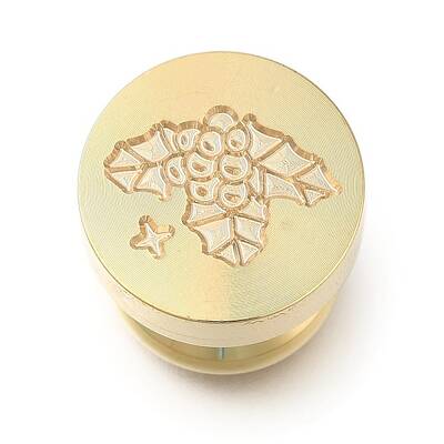Christmas Golden Tone Wax Seal Brass Stamp Heads