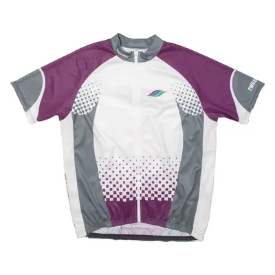 TWERENBOLD Full Zip Cycling Mens Jersey White 2XL