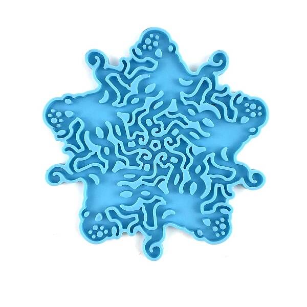 DIY Christmas Snowflake Pendant Food Grade Silicone Molds