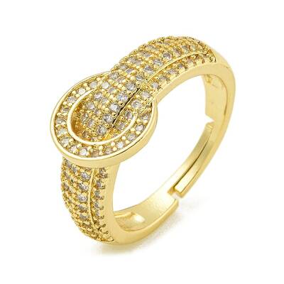 Brass Pave Cubic Zirconia Rings