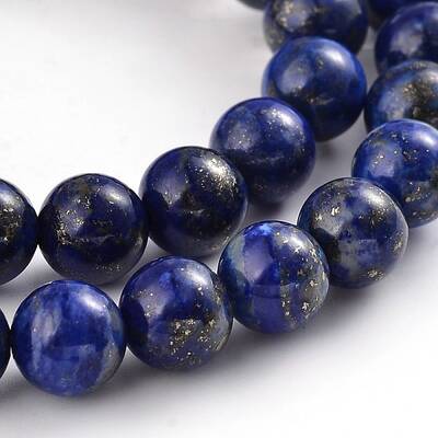 Natural Lapis Lazuli Round Bead Strands