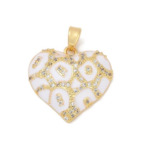 Brass Micro Pave Cubic Zirconia Pendants