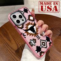 Phone Case for iPhone 16 Plus 15 Pro Max 14 13 12 11 Western Elements Bullhead Pattern Non-Yellowing Shockproof Soft Silicone...