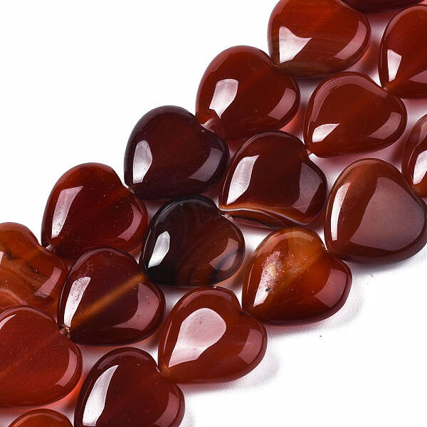 Natural Red Agate Beads Strands