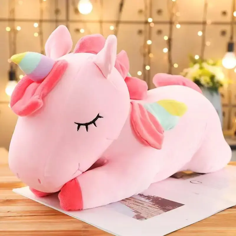 Adorable Unicorn Plush Stuffed Toy, Super Soft Cartoon Pillow Plush Toy for Gift, Cartoon Unicorn Throw Pillow Car Home Ornam...