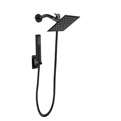 Shower Head with Hose, 1 Set 6/8 Inch Rain Shower Heads with Handheld Spray Combo, Dual Shower Head with Multi-modes Spraying...