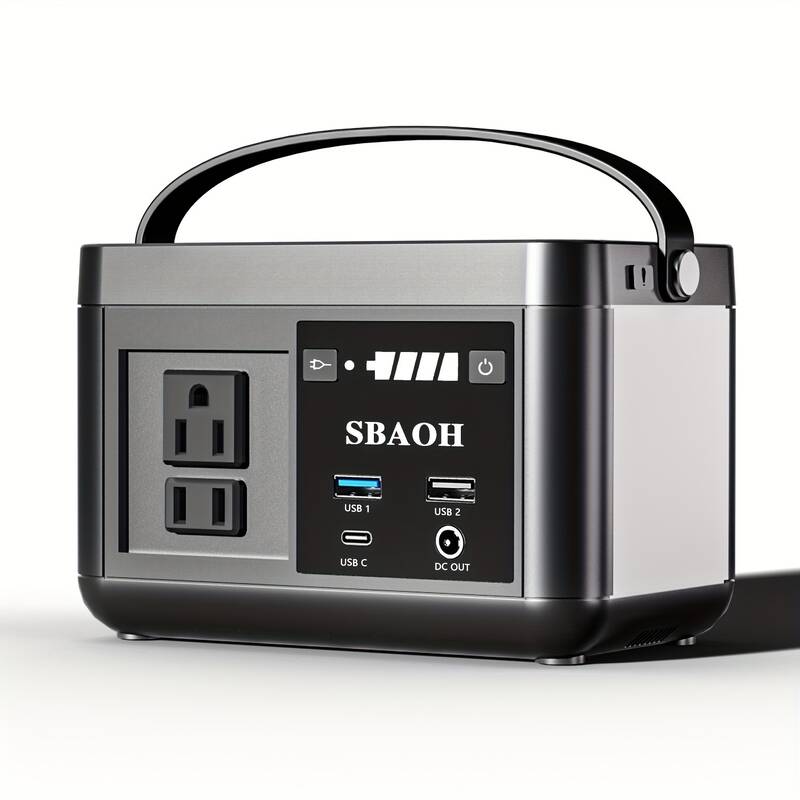 Portable Power Station Battery, With Solar Generator For Travel And Camping