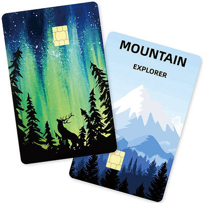 Rectangle PVC Plastic Waterproof Card Stickers Kit