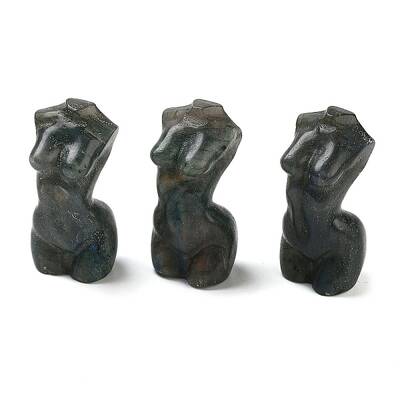 Natural Labradorite Carved Sexy Lady Model Figurines
